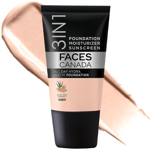 FACESCANADA Cream All Day Hydra Matte Foundation - Mini | 3in1 Fo...
