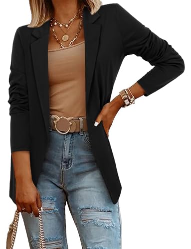 CRAZY GRID Women Casual Blazer Fashion Lightweight with Lined Professional Work Office Suit Jacket3