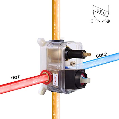 Sr Sun Rise 12 Inch Oil Rubbed Bronze Shower System Brass Bathroom Luxury Rain Mixer Shower Combo Set Ceiling Mounted Rainfall Shower Head System Shower Faucet Rough-In Valve Body And Trim Included #TOP6