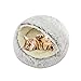 Galatée Lit De Grotte pour Animaux De Compagnie, Nid De Chat Chaud Et Confortable, Câlin De Lit De Beignet en Peluche Douce, Lit De Chaton Lavable Et Moelleux(M, Gris)