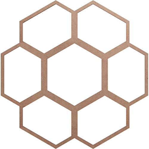 Image of Ekena Millwork 22 inchOD x 7 3 /4 inchID x 3 /8 inchT Florin Wood Fretwork Pierced Ceiling Medallion, Wood (Paint Grade)