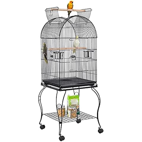 Cage Oiseau Yaheetech 59x59x150 cm Cover