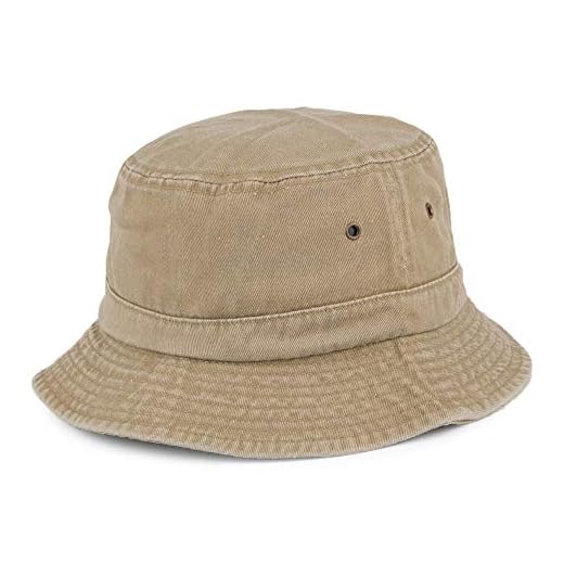 Village Hats Packable Cotton Bucket Hat - Khaki XXL