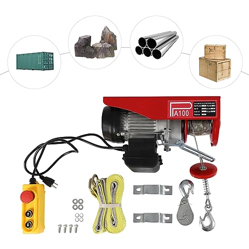 Polipasto eléctrico portátil 220 lbs con control remoto 110V miniatura 3