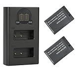 【Múltiples opciones de carga】 El doble USB con cargador lcd proporciona 2 puertos de carga para encender su batería Canon LP-E17, uno es el puerto Micro-USB y el otro es el puerto Tipo-C. Ambos puertos se pueden conectar con cualquier cable con fuente USB de 5 V como PC, cargador de automóvil o banco de energía, etc. para una opción de carga adicional.