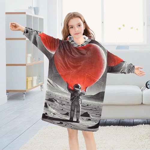 Cute Tabby Cat Print Wearable Blanket Kids Teens Girls Pullover Animal 3D Print Boys Oversized Hoodie Sweatshirts4