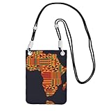 Pochette pour smartphone : pochettes de téléphone à motifs textiles africains de grande capacité avec une poche principale, qui est utilisée pour ranger les téléphones portables, les outils, les clés, les portefeuilles, les cartes de crédit, les cartes d'identité, les espèces, les pièces de monnaie et autres nécessités quotidiennes, et un accès facile aux articles fréquemment utilisés qui doivent être transportés à tout moment.