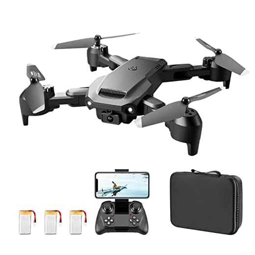 Namolit Drone de controle remoto com câmera dupla 6K desvio de obstáculos fluxo óptico pairando FPV controle remoto quadricóptero para crianças adultos com bolsa de armazenamento 3 baterias