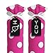 My Boot Trees - Boot Shaper Stands for Closet Organization - Keeps Them Shaped Properly - Many Patterns to Choose from - 1 Pair (Hot Pink with Large White Polka Dots)