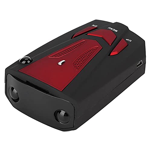 360 Grad V7 GPS Auto Geschwindigkeit Sicherheit Sprachalarm Radarwarner Extreme Reichweite (Rot)