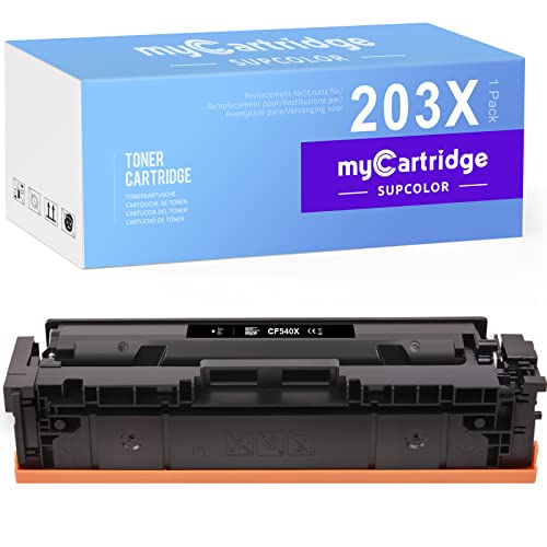 myCartridge SUPCOLOR 203X kompatibel für HP 203X CF540X 203A CF540A Toner für HP Laserjet Pro MFP M281FDW M281FDN M280NW HP Laserjet Pro M254NW M254DN Schwarz Cover