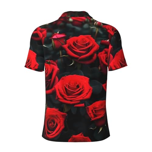 Polo imprimé rose rouge homme de qualité supérieure au tombé impeccable