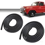 LQI Door Seal Weatherstrip Pair Rubber Compatible with Ford Bronco 1978-1979, Fit Ford F100 F150 F250 F350 Truck 1973 1974 1975 1976 1977 1978 1979 Black Rubber