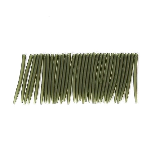 zalati Anti Tangle Sleeves 30pcs TRP Rubber with Soft Tail Lead Clips Quick Change Swivels for Safety Fishing Accessories Sleeves