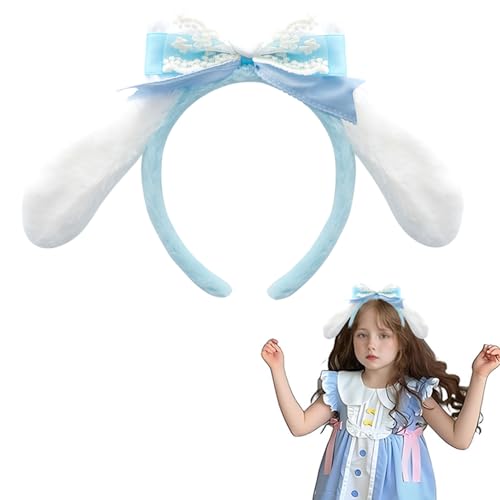 Pensar Fashion Halloween Headbands for Women Cute Furry Blue Headband for Kawaii Halloween Costume Cosplay Make Up Spa Washing face Party