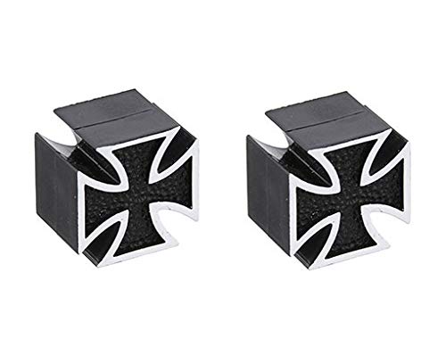 Lowrider Iron Cross Bike Bicycle Valve Cap Black. Schrader/Valve. Bike Part, Bicycle Part, Bike Accessory, Bicycle Accessory