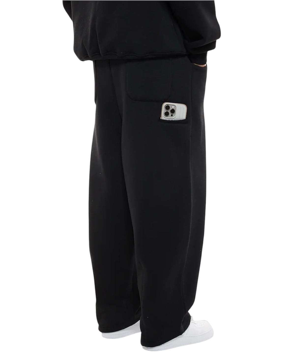be savage 320 GSM Heavyweight Baggy Trackpant for Men Sweatpants for man Oversized Track Pant Side Pocket-picture-36