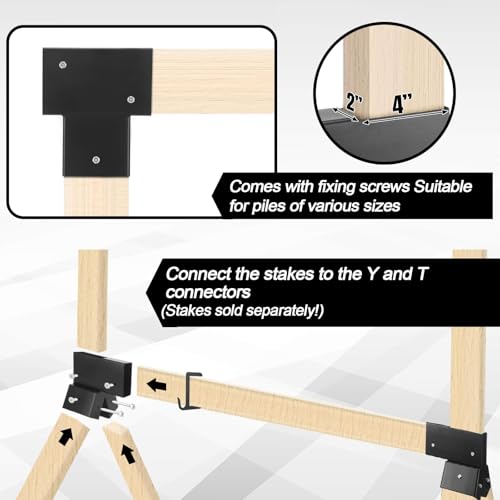 Supports de cible de 2 x 4 pour tir en plein air avec connecteurs robustes