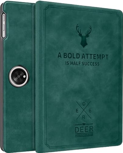 Robustrion Cover for OnePlus Pad Go Cover Case 11.35 inch, Deer Flip Case Cover for OnePlus Pad Go 11.35 inch [Support Auto Sleep Wake] - Dark Green