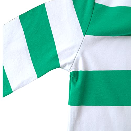 T-shirt rayé vert et blanc garçon 7-8 ans coton Spring&Gege