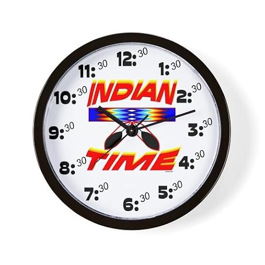 CafePress Native American Clock Indian TIME Unique Decorative 10" Wall Clock