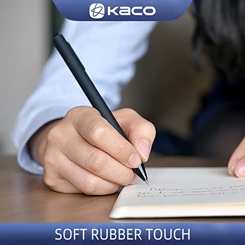 Kaco 20 Color Ink Retractable Gel Pens 0.5Mm Fine Point, 20 Pieces (20 Multicolor-Version1) #TOP2