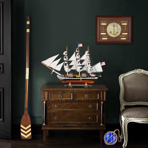 SAILINGSTORY Wooden Model Ship USS Constitution 1/95 Scale Replica Frigate Sailing Warship Model Sailboat Decor