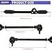 CILOYU Coleman KT196 Go Kart Steering Wheel Kit Steering Gear Assembly Compatible with CK196 196cc Kandi 110cc Gas Powered 4 Wheeler Quad DIY Go Cart Parts Spindle Knuckle Ball Joint Rod Tie Rods
