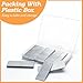 COITEK 7000PCS 23 Gauge Pin Nails, Assorted 7 Sizes Electro-Galvanized Headless Pinner Nails, Pin Nails for Molding Cabinetry Building