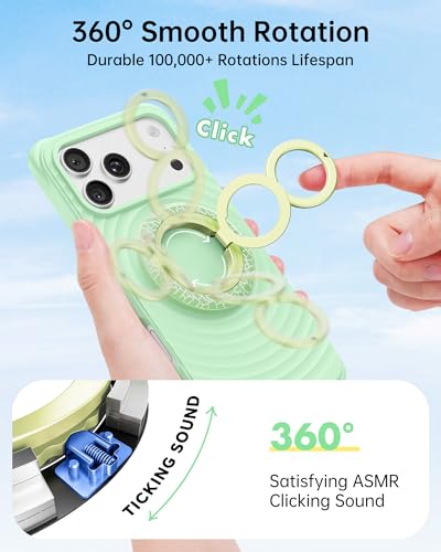Image of SYNCWIRE Magnetic Phone Ring Holder, for MagSafe Phone Grip Stand Kickstand | 360 Rotation, Double-Sided Magnet, Cell Phone Grip Finger Holder, for iPhone 17 16 15 14 13 12 Pro Max, MagSafe Accessories