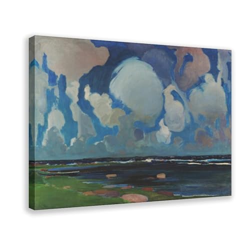 Poster Nuages en Finlande Krzyżanowski toile cadre suspendu décoration murale 50x76