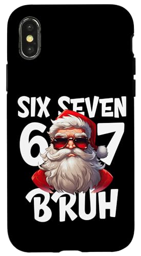 67 Six Seven Bruh Cool Christmas 6 7 Meme Men Women Kids X}zP[X iPhone X/XS p