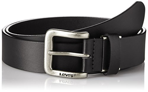 Levis 15116020 Mens Casual Belt Item Number: 15116020 Cowhide Leather Made in Vietnam Adjustable Sizes black 0099 Medium