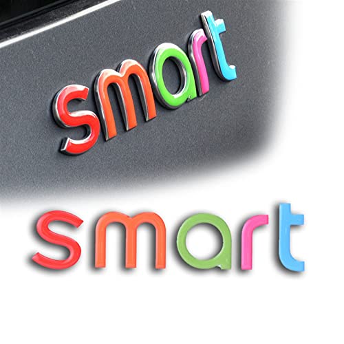 Pegatina engomada de logotipo trasero de coche Benz Smart Fortwo 3D 2