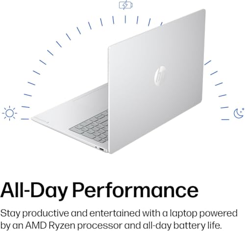 Image of HP 16 inch OmniBook Laptop Computer, 2K IPS Touchscreen Display, Ryzen 5 40 Processor, 16GB DDR5 RAM, 512GB SSD, Long Battery Life, Wi-Fi 6, Windows 11 with Office 365 for the Web