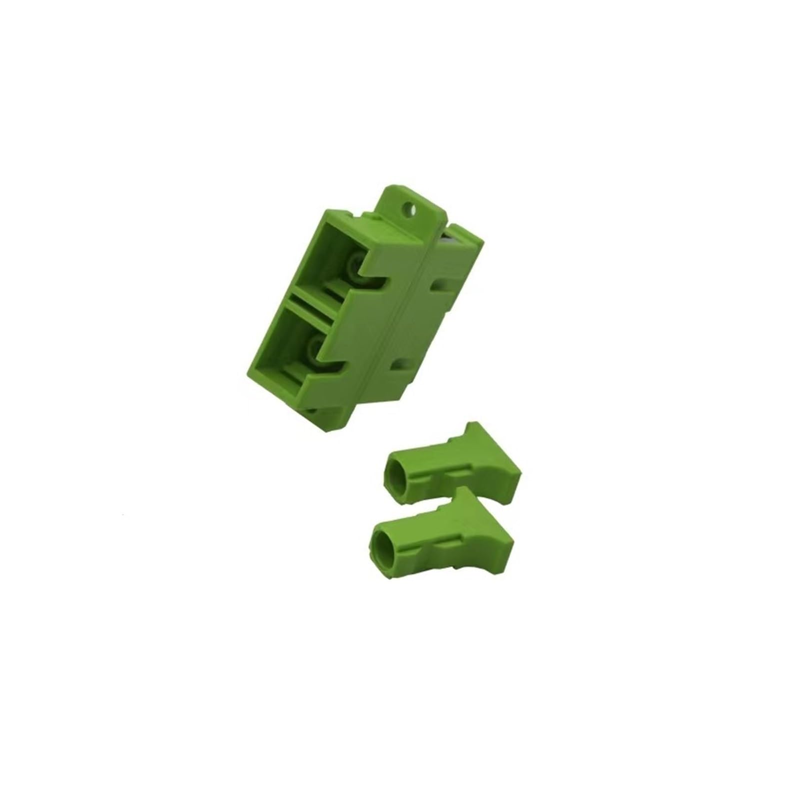 Adaptateur SCA Duplex 50 pièces Vert SC Fibre Optique Monomode Bride Coupleur Connecteur Cavalier