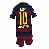 img_2015-2016 FCバルセロナ メッシ MESSI 10 ホーム 子供用上下 レプリカサッカーユ