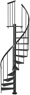 Dolle Calgary Anthracite Loft Spiral Staircase Kit 1200mm Diameter (in Stock)