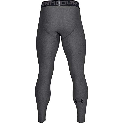 Under Armour Mens Heatgear Armour 2.0 Leggings , Carbon Heather (090)/Black , Small #TOP6