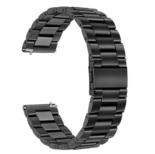 MELFO Smart Watch Strap Compatible with Boult Crown R Pro Smart Watch - Steel SS Strap