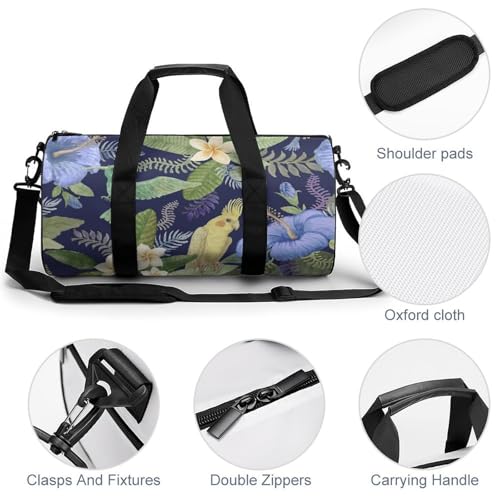 Sac de voyage fleurs perroquet idéal pour camping et randonnée - 5