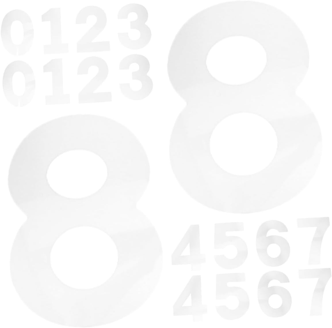Number Cake Stencils Set 0-8, 10-inch Silicone Baking Molds for DIY Birthday Cake Decorating, Non-Stick Mousse and Fondant Templates, 2 Sets for Home Baking Supplies