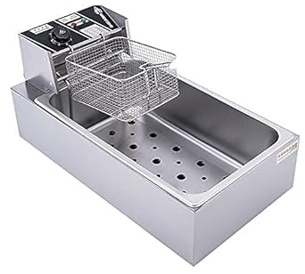 MAZORIA Commercial 12 Ltr Potato twister Deep Fryer Machine Steel Body with 4 Year warranty