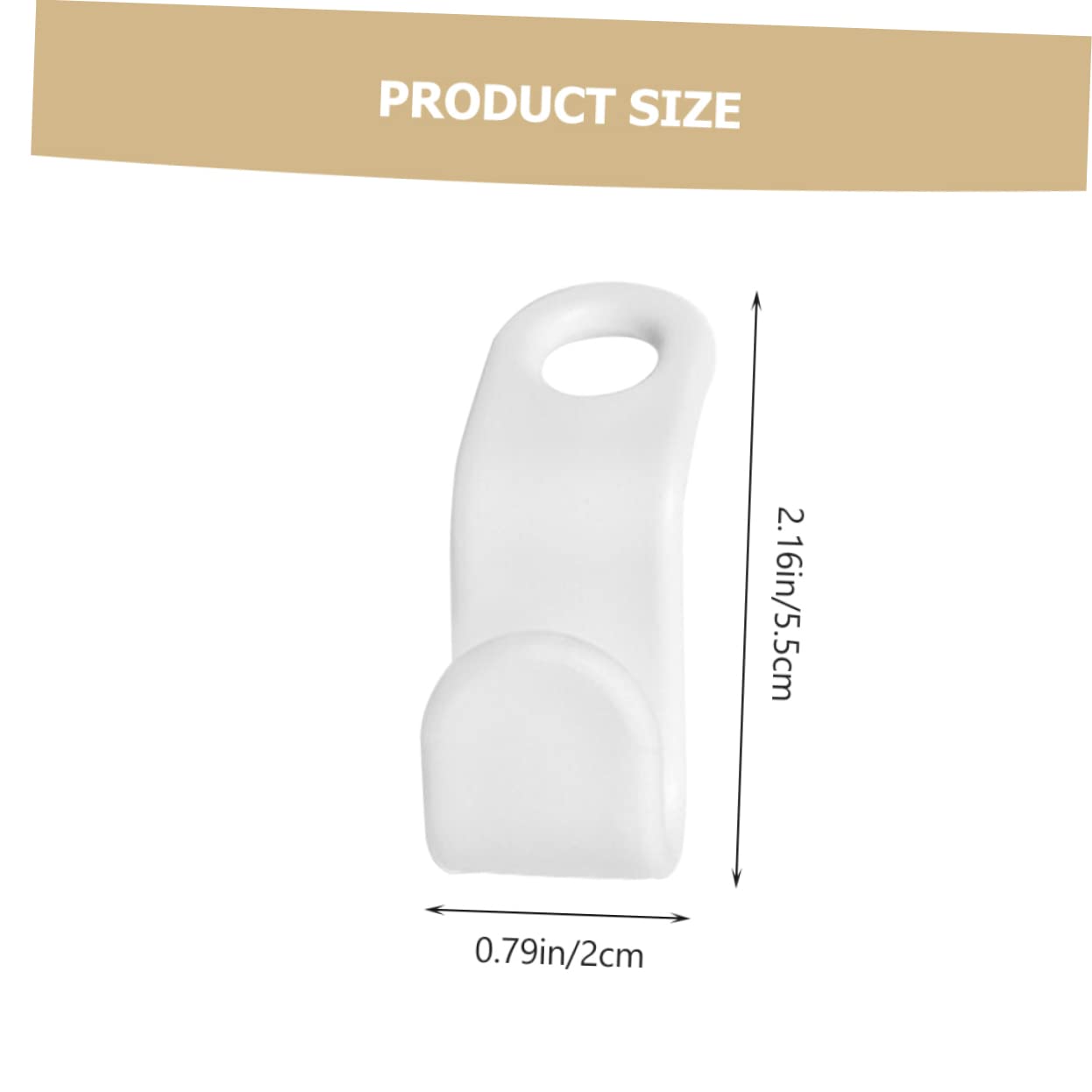 Unomor 100pcs Hanger Hook Coat Hangers Clothes Racks Clothes Hanging Rack Clothing Hangers Linkage Hook Non-Slip Hanger Clothes Connector Clothes Hook Connection Hook White Plastic