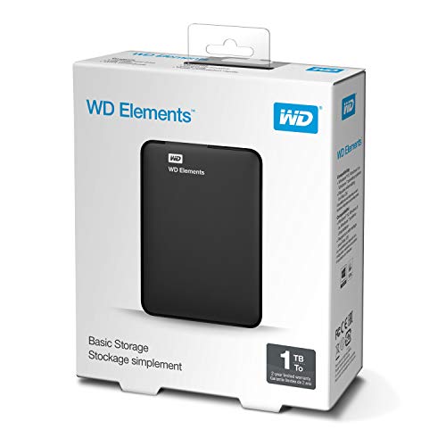 WD 1TB 2.5 USB disco duro externo portátil compatible con PC y portátil 7