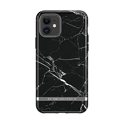 Richmond & Finch Phone Case Compatible with iPhone 11, Black Marble Design, 6.1 inches, Fully Protective Phone Cover Cover