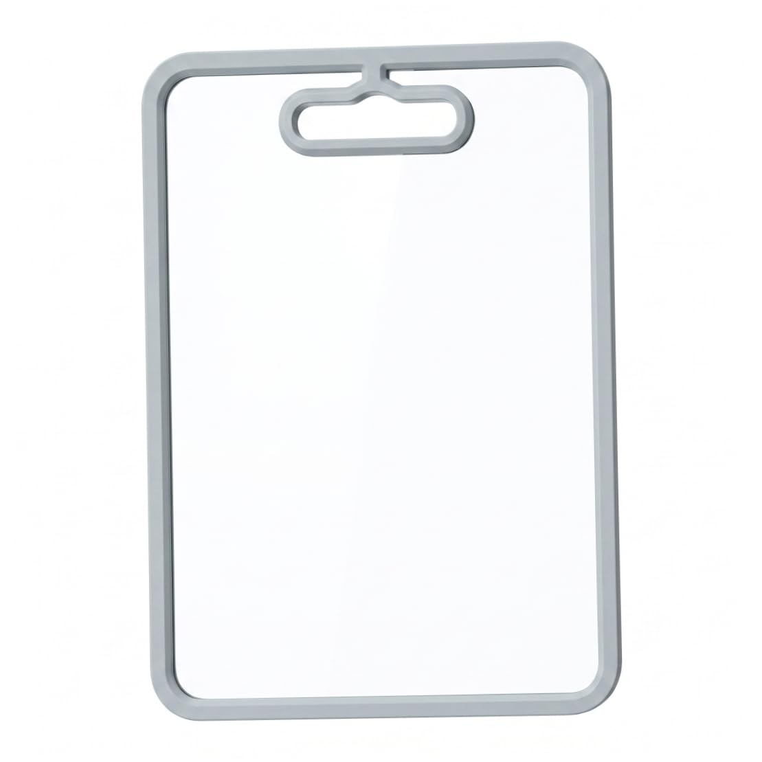 Tabla de cortar de vidrio templado de alta resistencia y diseño gris minimalista
