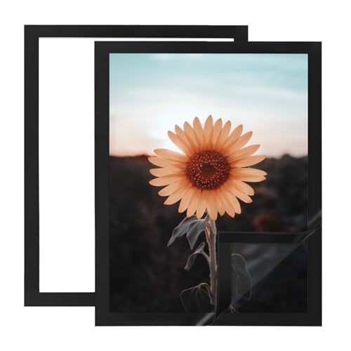 2 Marcos Magnéticos, Marcos de Pintura de Diamantes de 30 x 40 cm, Marcos de Arte de Diamantes Negros, Autoadhesivos con Cierre Magnético, Marcos de Cuadros de Pintura de Diamantes