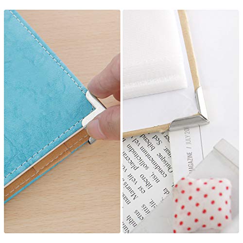 Image of uxcell Box Corner Protectors Vintage Silver Tone Guard Edge Cover Book Scrapbooks Albums Jewelry Box Corner Decor Pack of 10