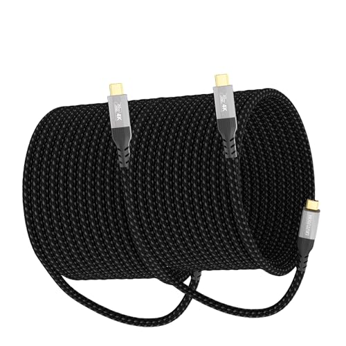 Image of 2-Pack 20FT usb-c cables long,20Gbps Data Charging Cable,100W USB 3.2 Gen 2 High Speed, 4K Video Monitor Cord, USBC Display Cable for Type-C Devices,usb c cord Compatible with Thunderbolt 4 /3
